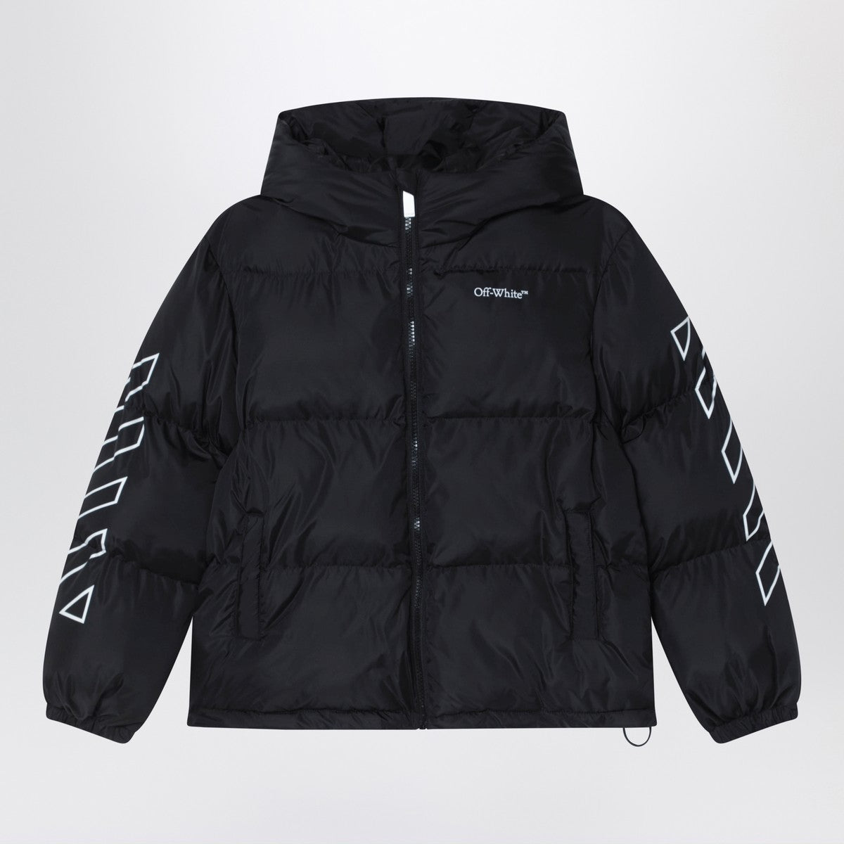 Off White Off-White™ Black zip puffer jacket Off White 