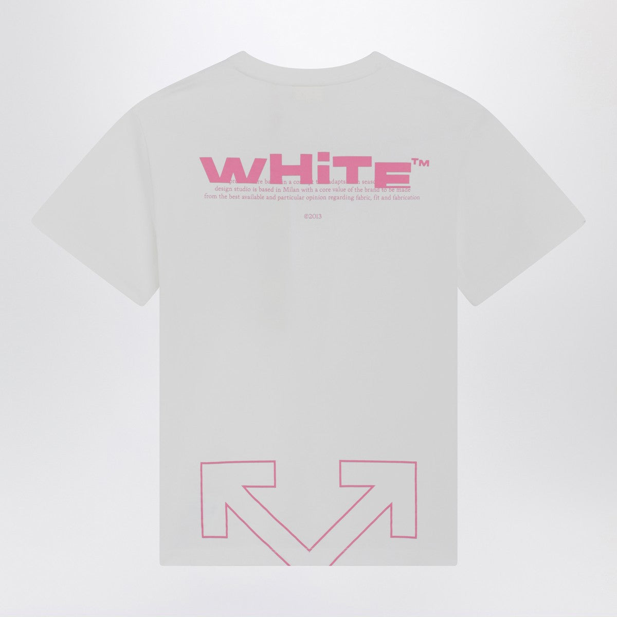 Off White Off-White™ White/pink The Type Logo T-shirt Off White 