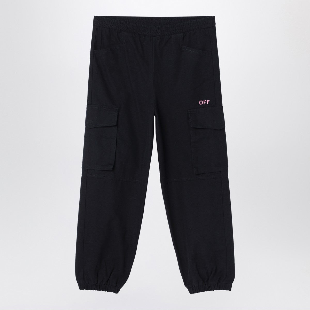 Off White Off-White™ Black jogging cargo trousers with logo Off White 