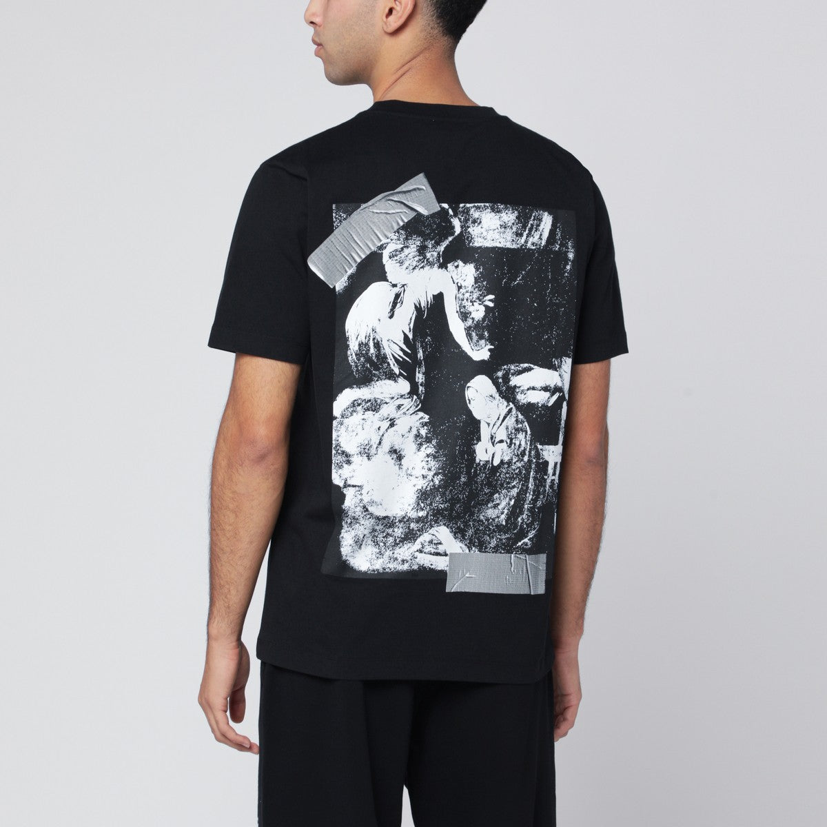 Off White Off-White™ Black Cupid Tape Slim T-shirt Off White 