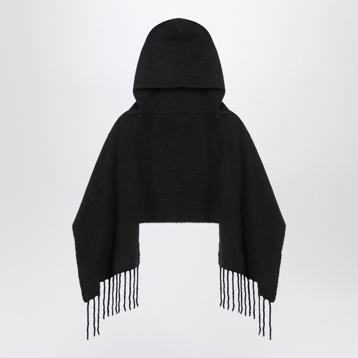 Destin Black wool hooded cape Destin 