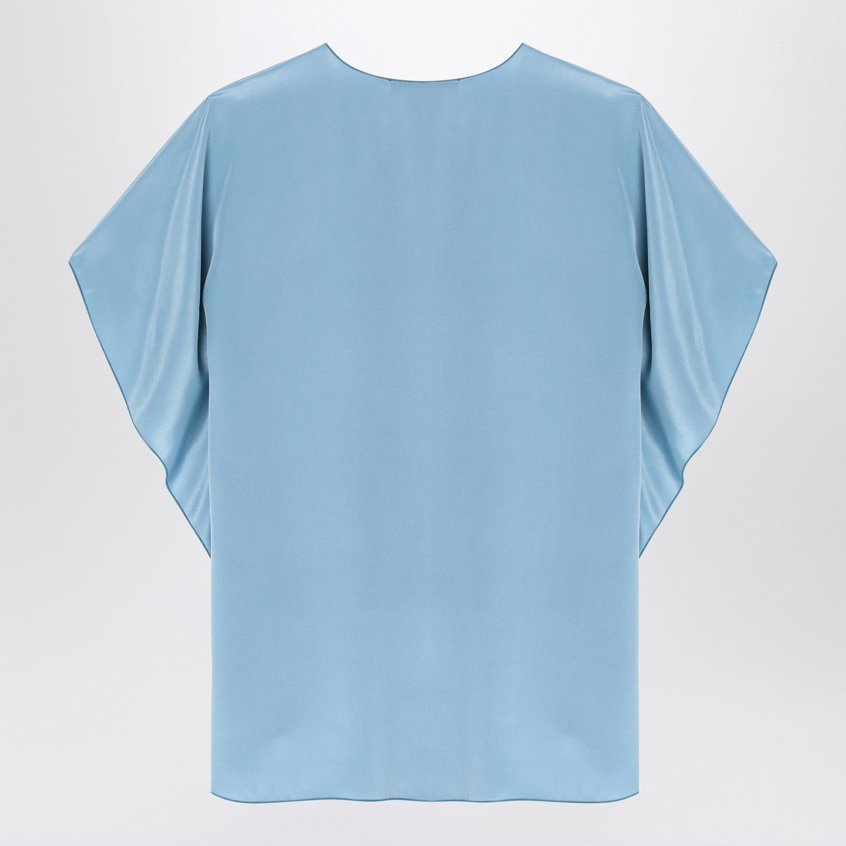 Max Mara Pianoforte Light blue flowy silk blouse Max Mara Pianoforte 