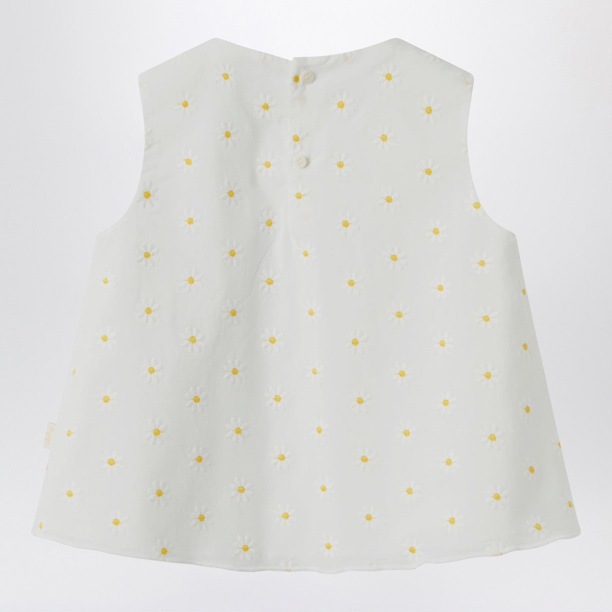 Il Gufo White top with floral embroidery Il Gufo 