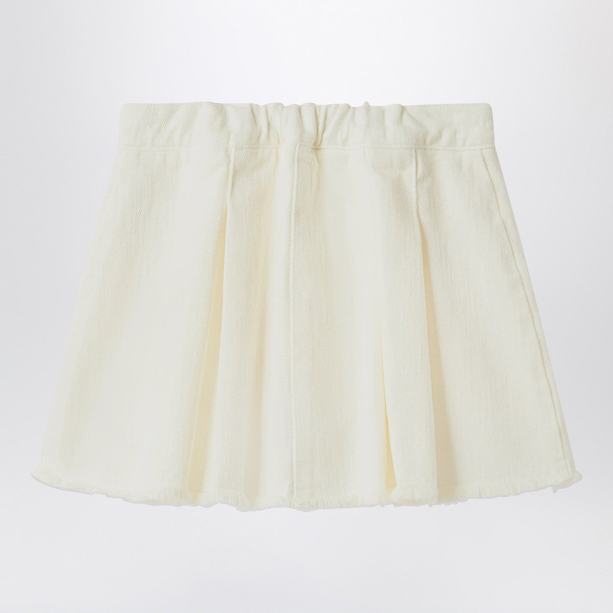 Il Gufo White milk skirt in denim Il Gufo 