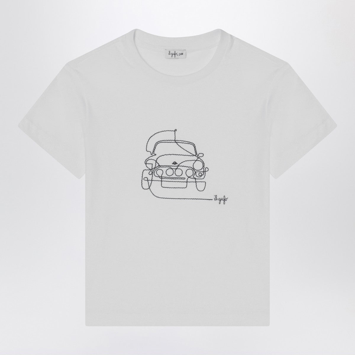 Il Gufo White T-shirt with embroidered logo Il Gufo 