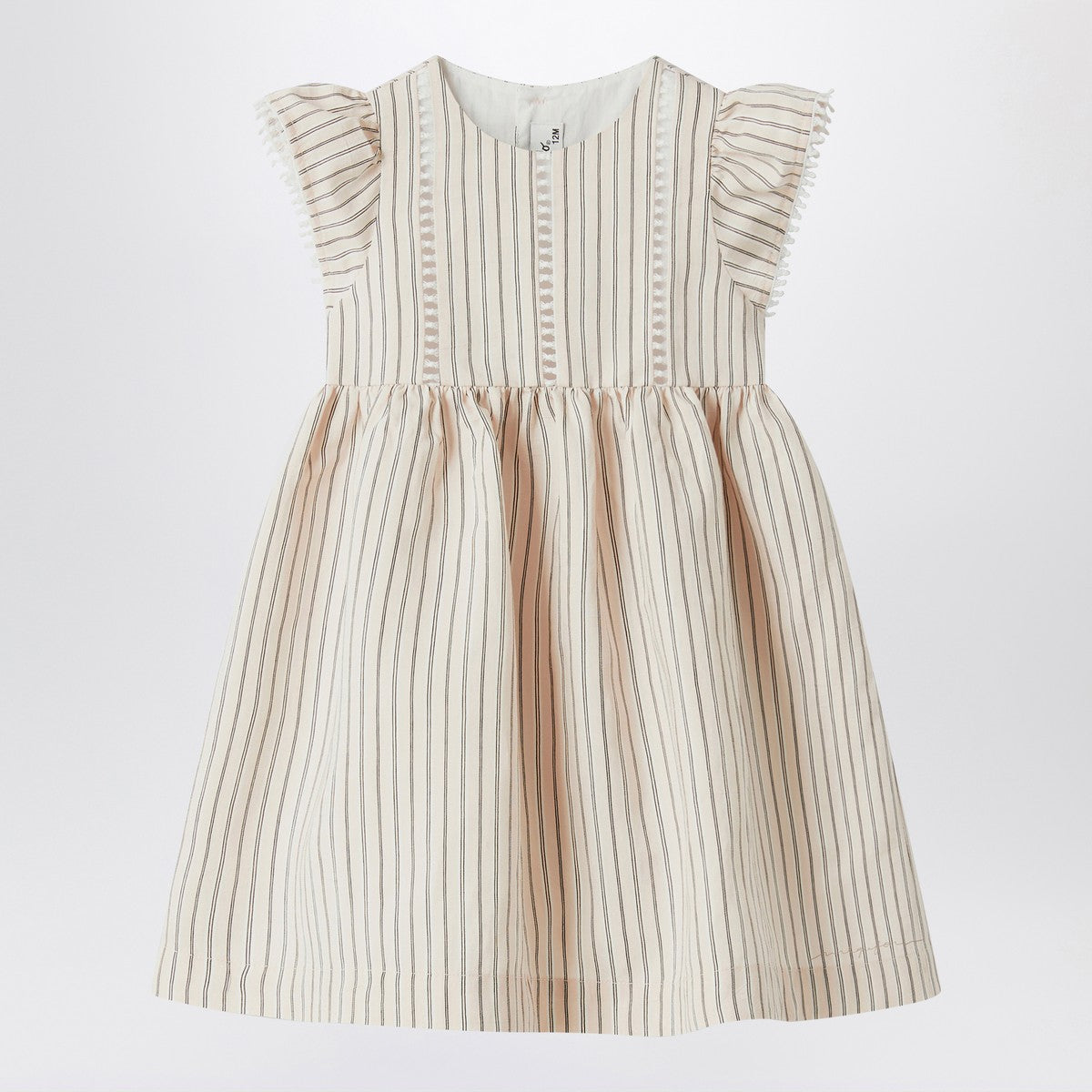Il Gufo Striped dress with ruffles Il Gufo 