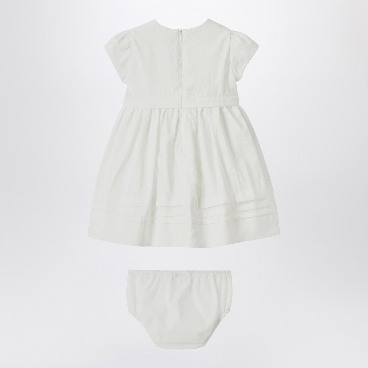 Il Gufo White dress with culotte in viscose poplin Il Gufo 