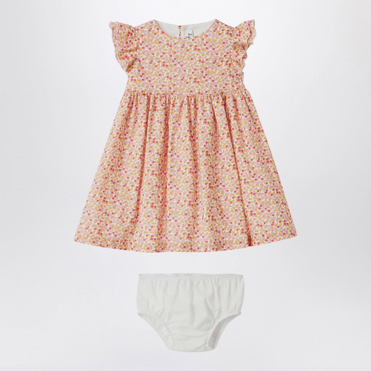 Il Gufo Apricot dress with culotte in Liberty fabric Il Gufo 