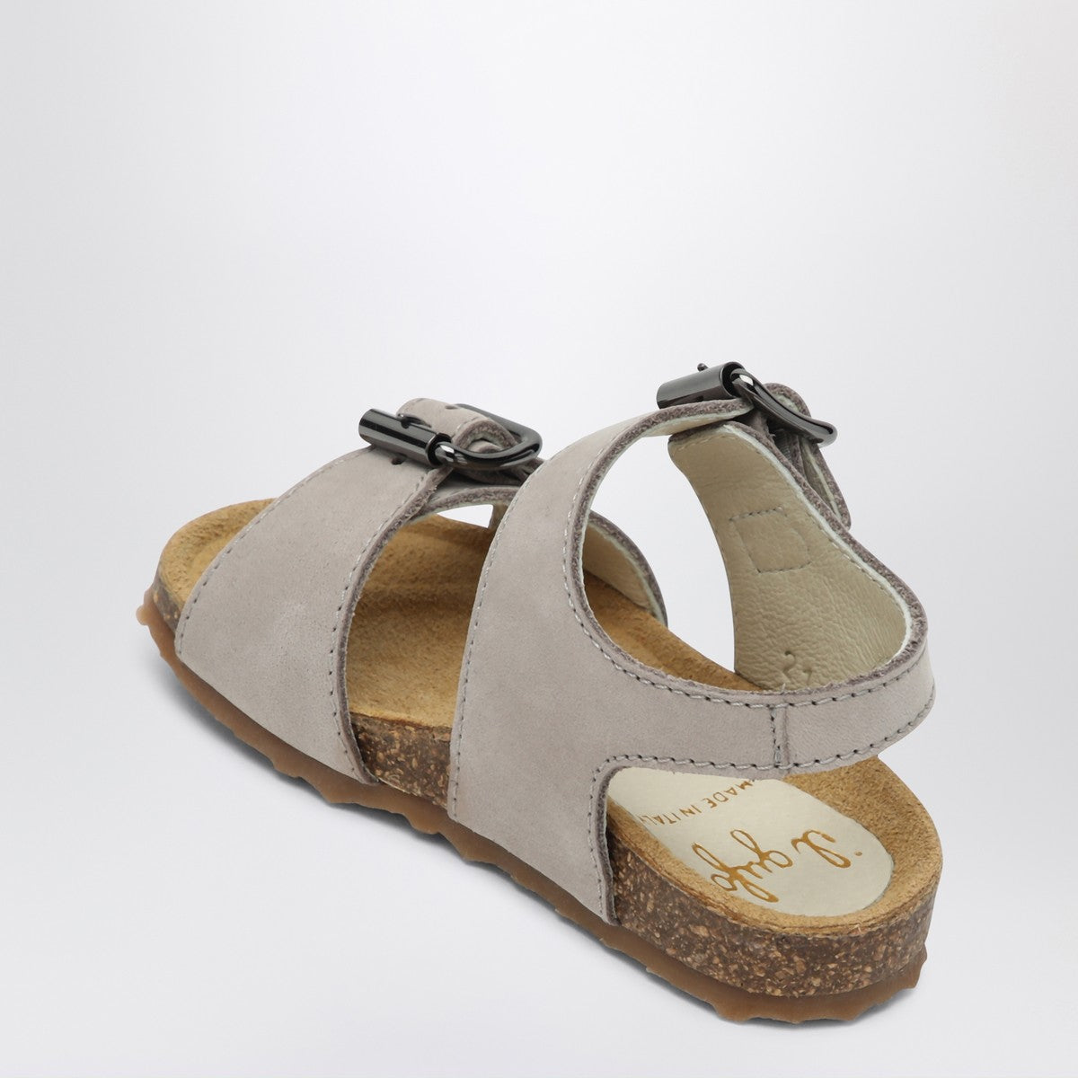 Il Gufo Gray sandal in nubuck with strap Il Gufo 