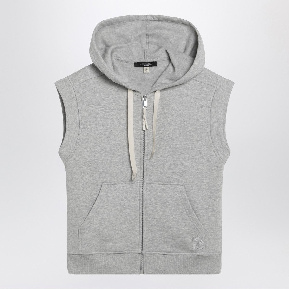 Weekend Max Mara Grey cotton-fleece gilet Weekend Max Mara 
