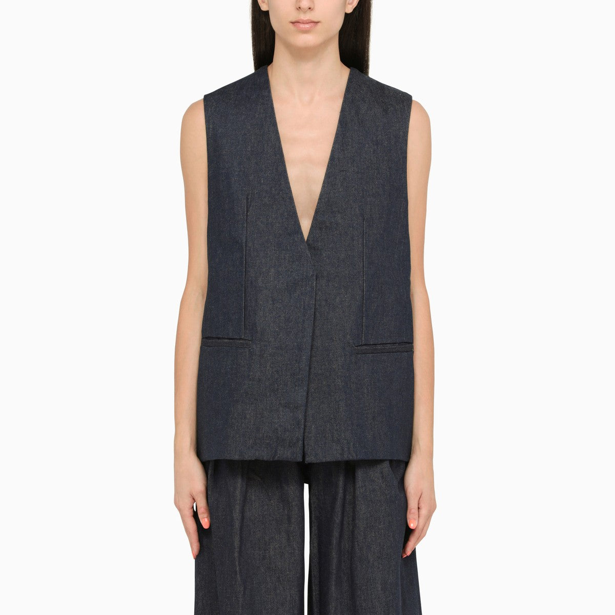 AMIRI Blue cotton waistcoat Amiri 