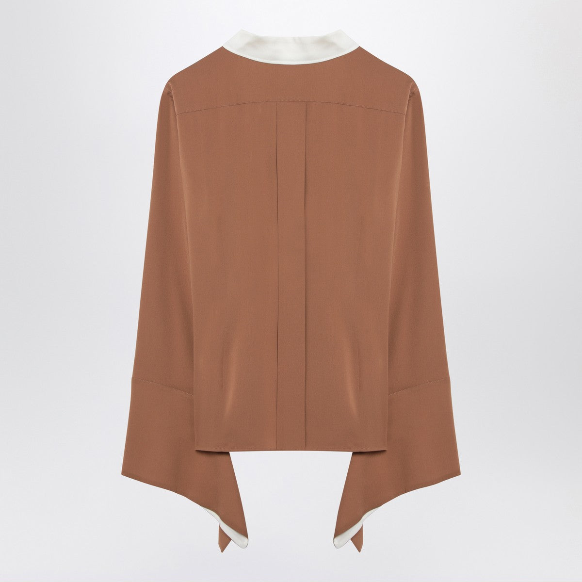 Max Mara Camel silk colour-block shirt Max Mara 