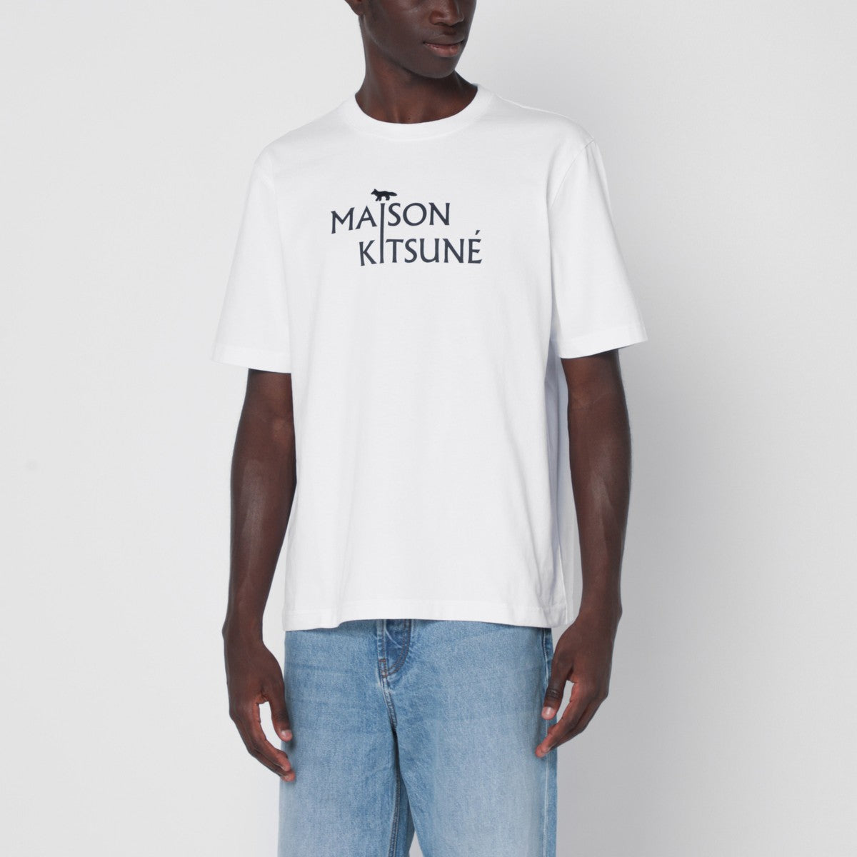 Maison Kitsuné White T-shirt with logo print Maison Kitsuné 