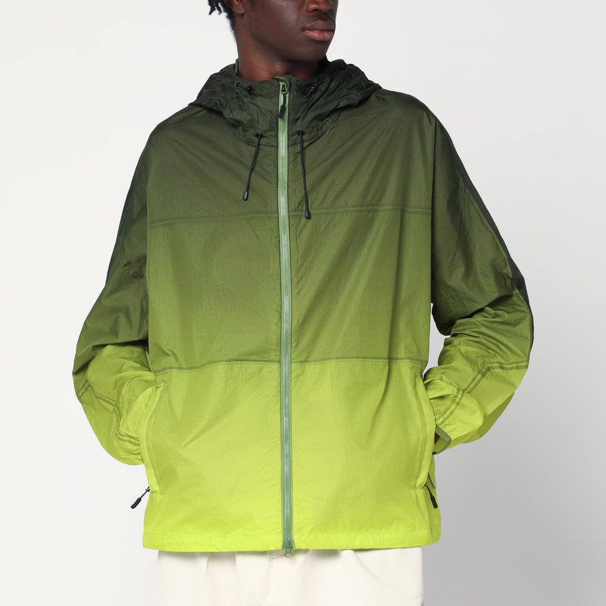 Purple Mountain Observatory Breeze Lime-coloured nylon jacket Purple Mountain Observatory 