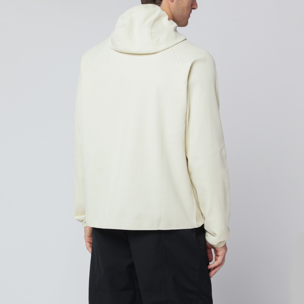 Purple Mountain Observatory Cream-colored sweatshirt with built-in balaclava Purple Mountain Observatory 