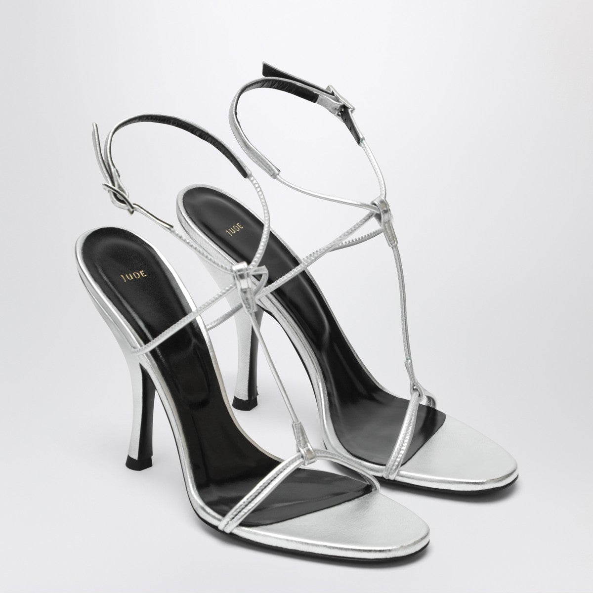 Jude Mixer sandal in silver leather Jude 