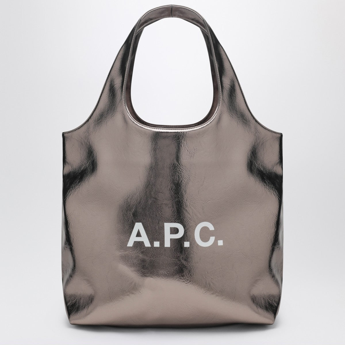 A.P.C. Ninon metallic silver tote bag A.P.C. 