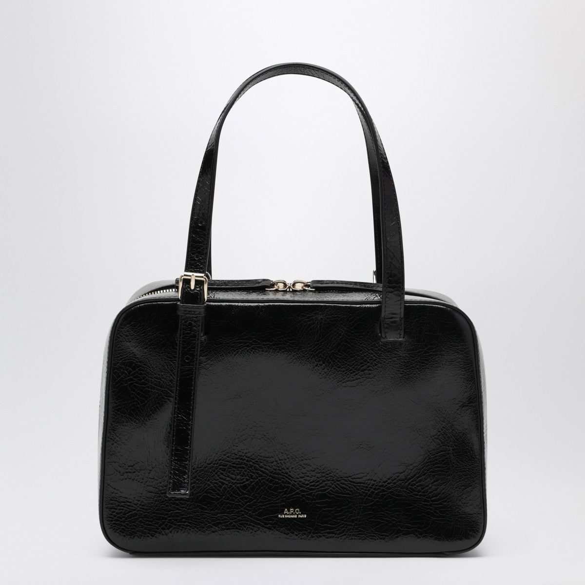 A.P.C. Virginia black leather box bag A.P.C. 
