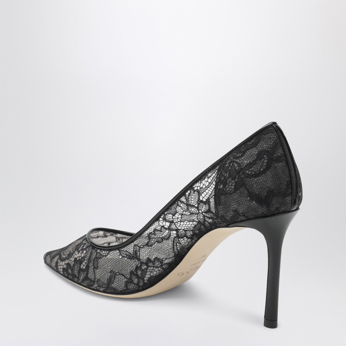 Jimmy Choo Romy 85 pumps in lace with logo Jimmy Choo 