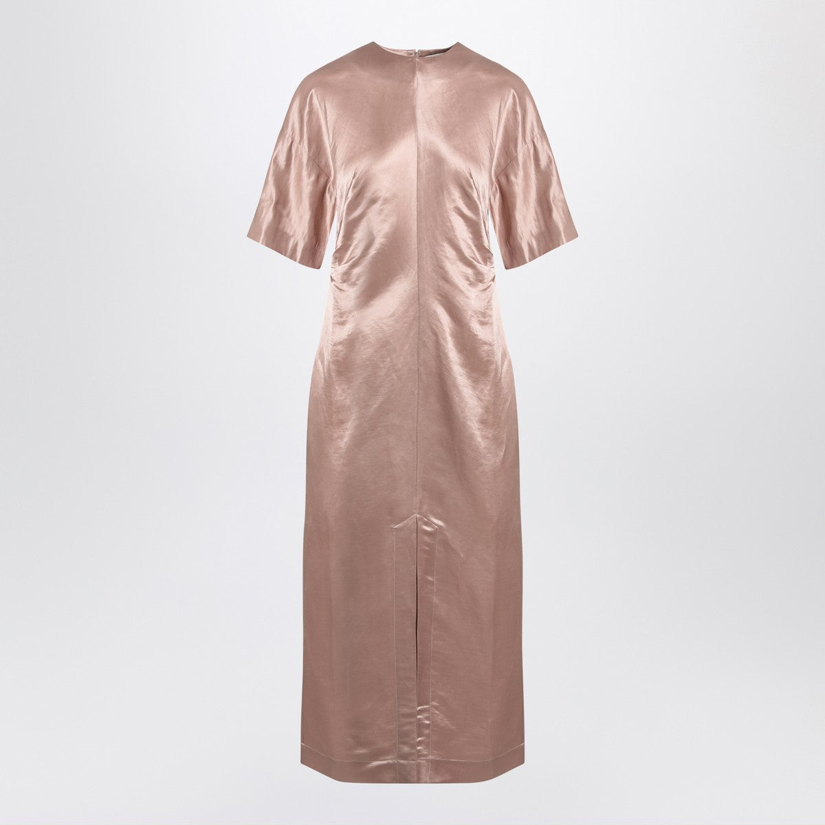 LouLou De Saison Long antique pink dress in linen and silk LouLou De Saison 