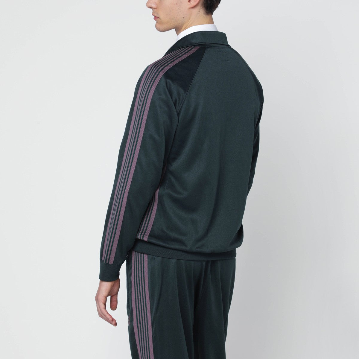 Needles Green/purple zip track jacket Needles 