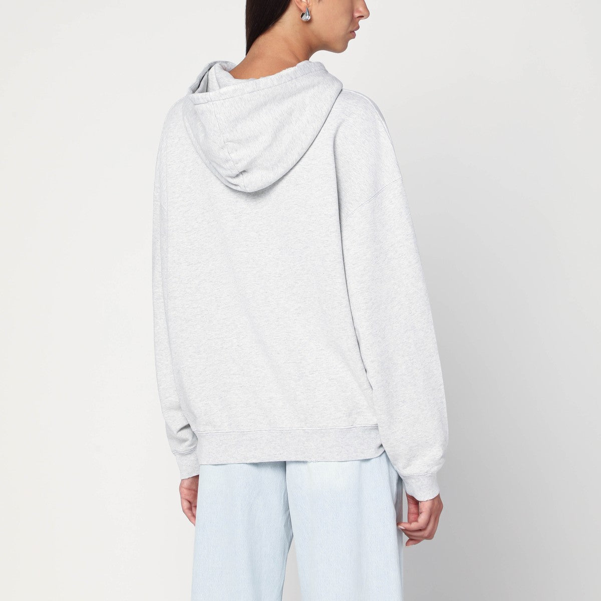 ANINE BING Light grey hooded sweatshirt ANINE BING 