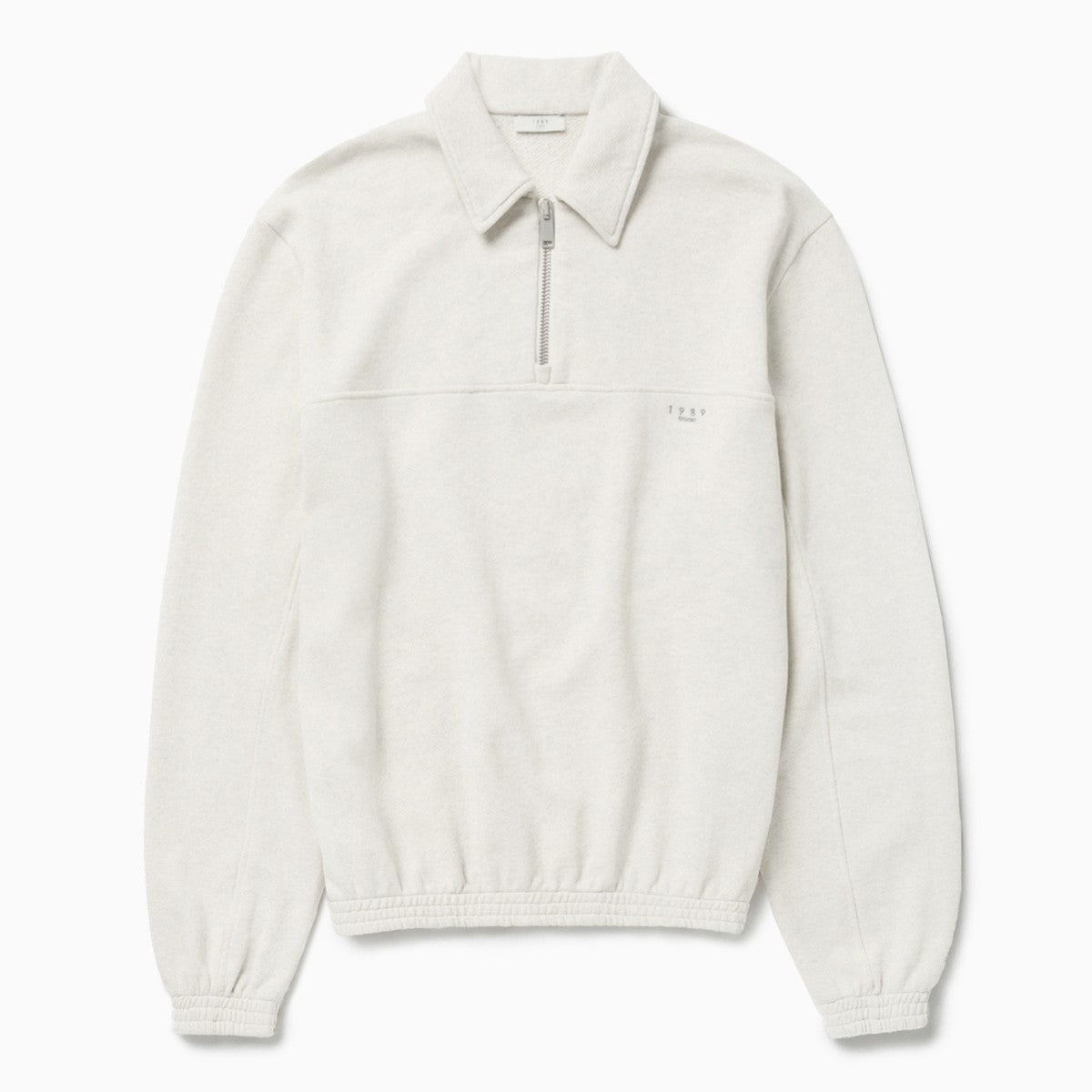 1989 STUDIO JP half zip sweatshirt Light Cream 1989 STUDIO 