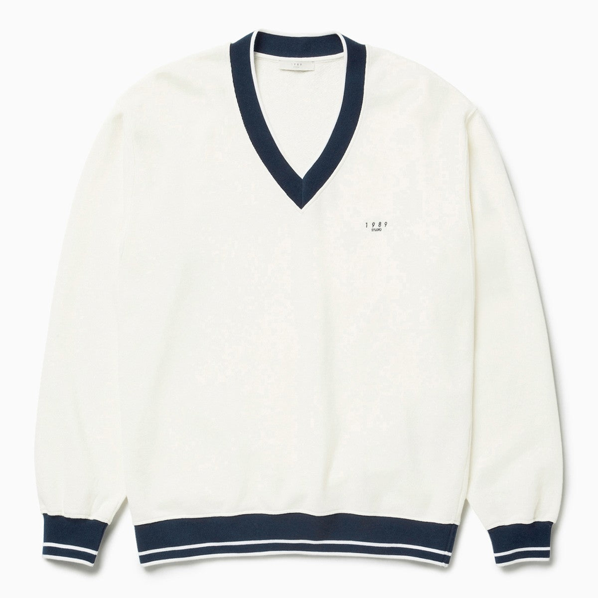 1989 STUDIO JP V-neck sweatshirt off white 1989 STUDIO 