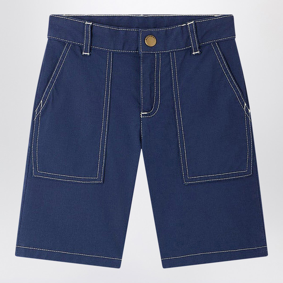 Bonpoint Blue Elzo shorts in organic cotton Bonpoint 