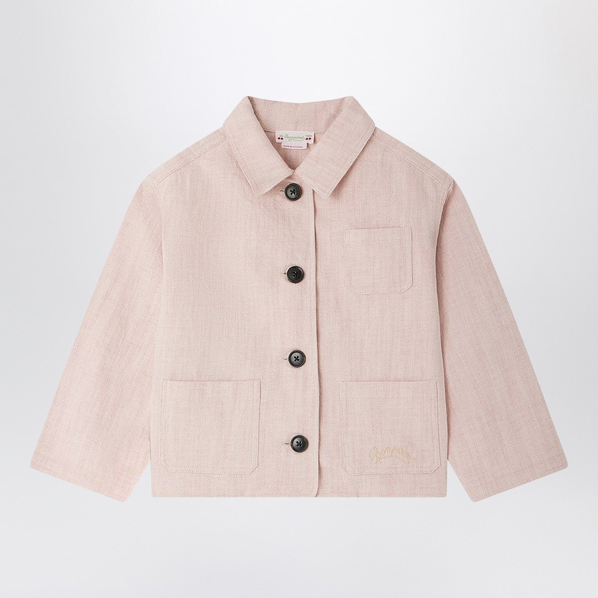 Bonpoint Edith jacket pink in linen blend Bonpoint 