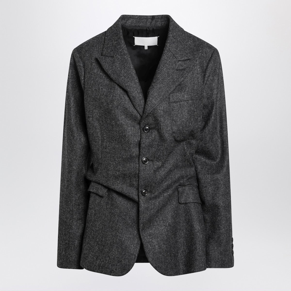 Maison Margiela Dark gray single-breasted wool blazer Maison Margiela 