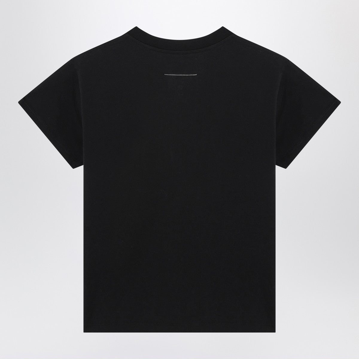 MM6 Maison Margiela Black T-shirt with Numeric Signature patch MM6 Maison Margiela 