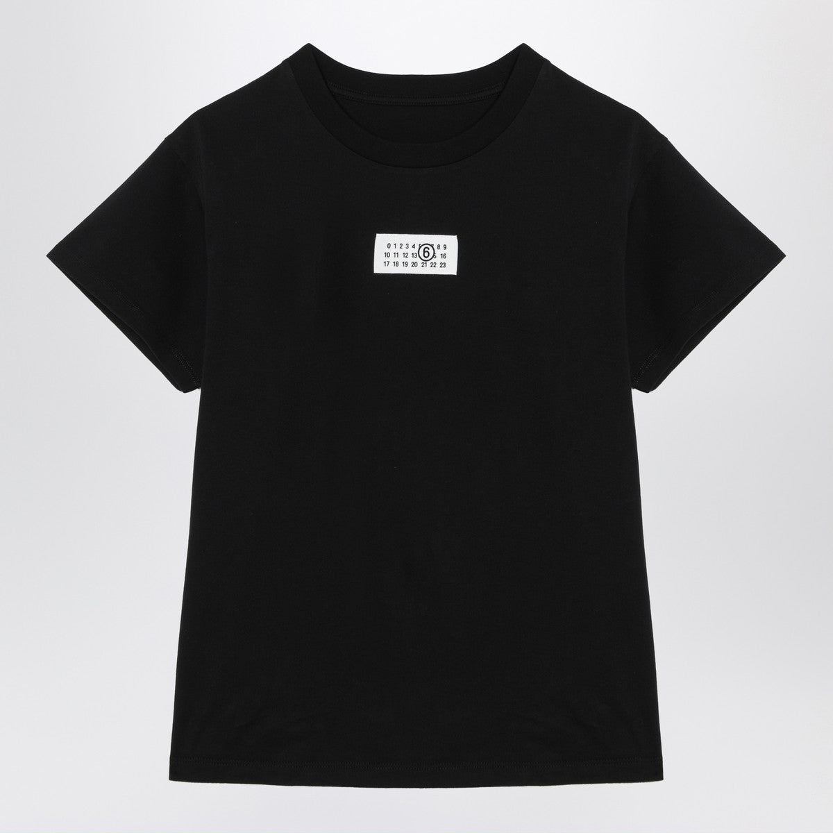 MM6 Maison Margiela Black T-shirt with Numeric Signature MM6 Maison Margiela 