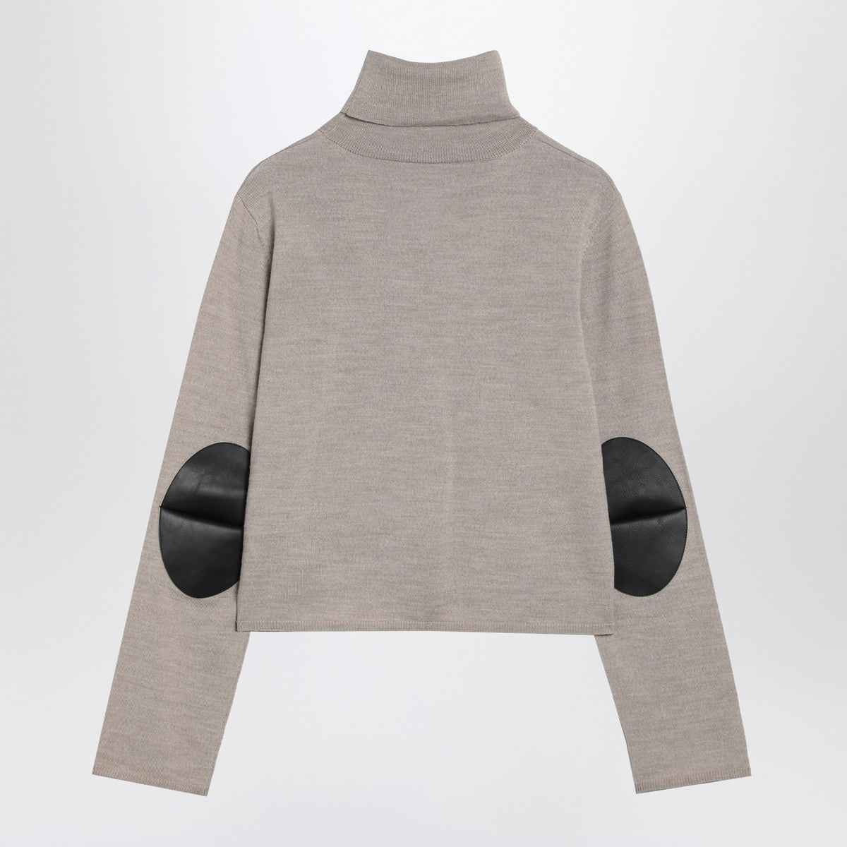 MM6 Maison Margiela Beige wool blend turtleneck sweater MM6 Maison Margiela 