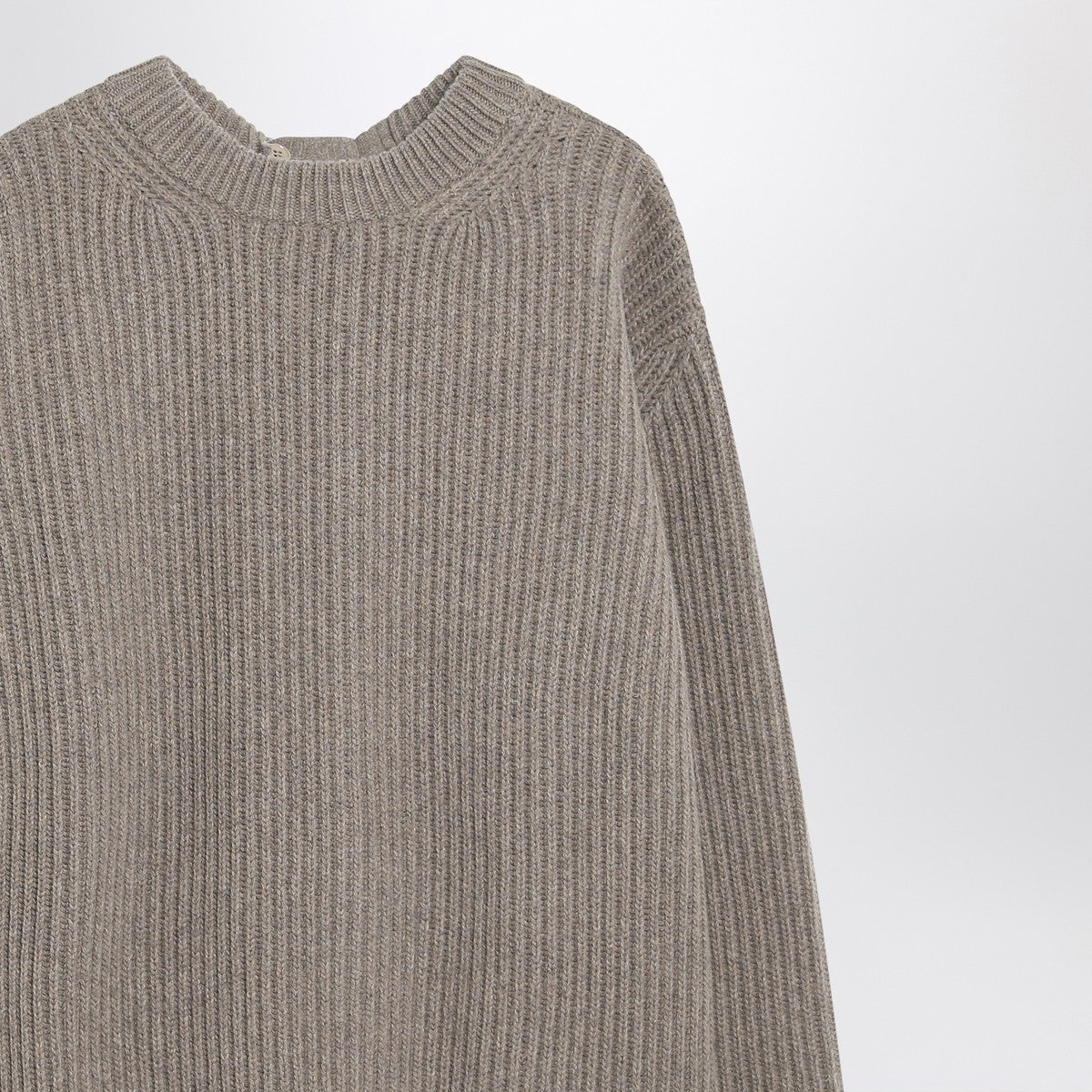 MM6 Maison Margiela Oversized beige ribbed sweater MM6 Maison Margiela 
