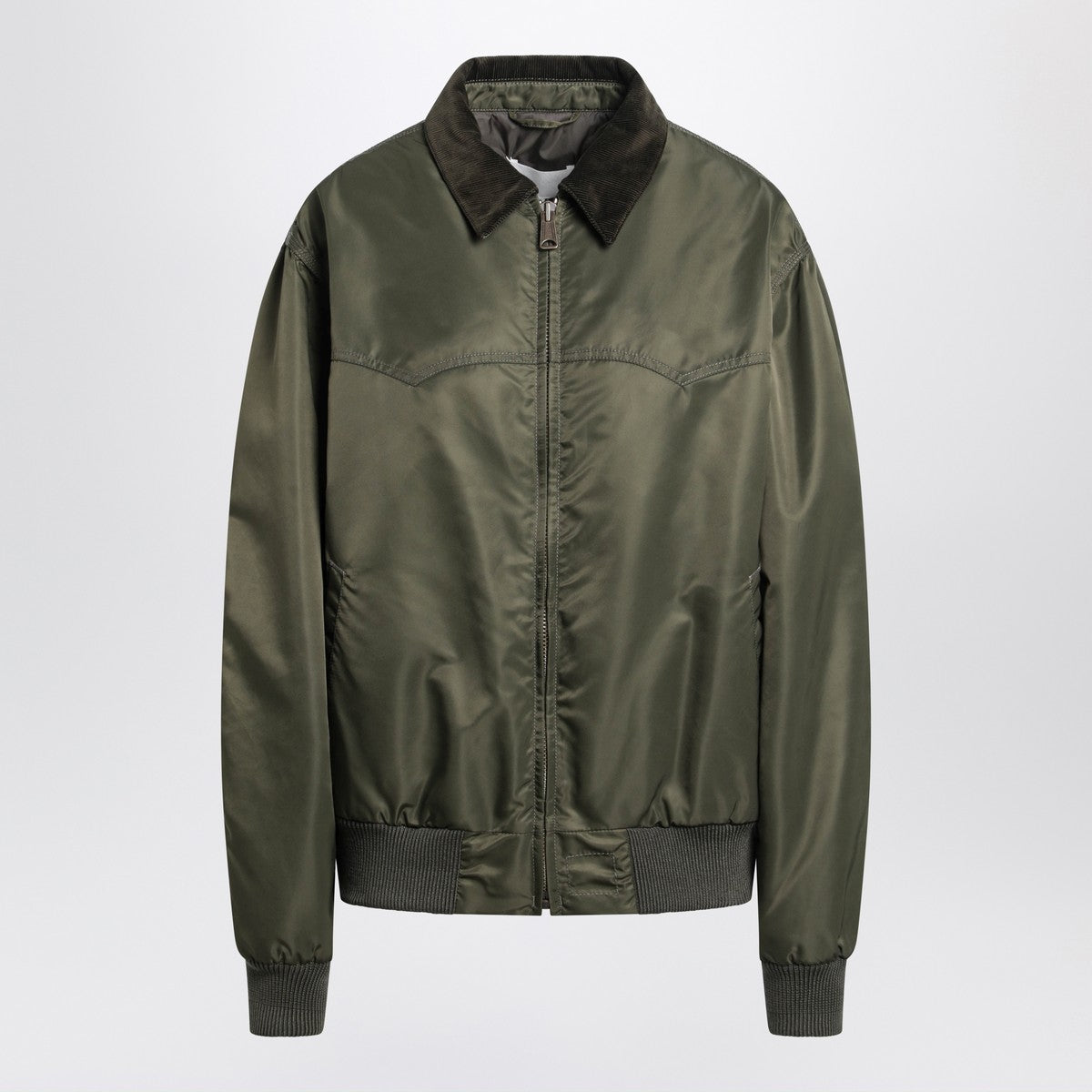 Maison Margiela Khaki green padded nylon bomber jacket Maison Margiela 