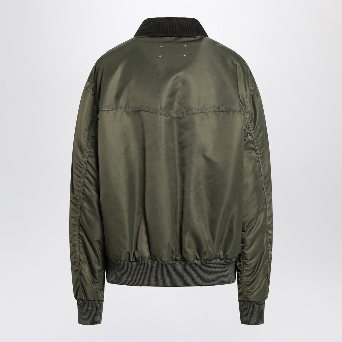 Maison Margiela Khaki green padded nylon bomber jacket Maison Margiela 