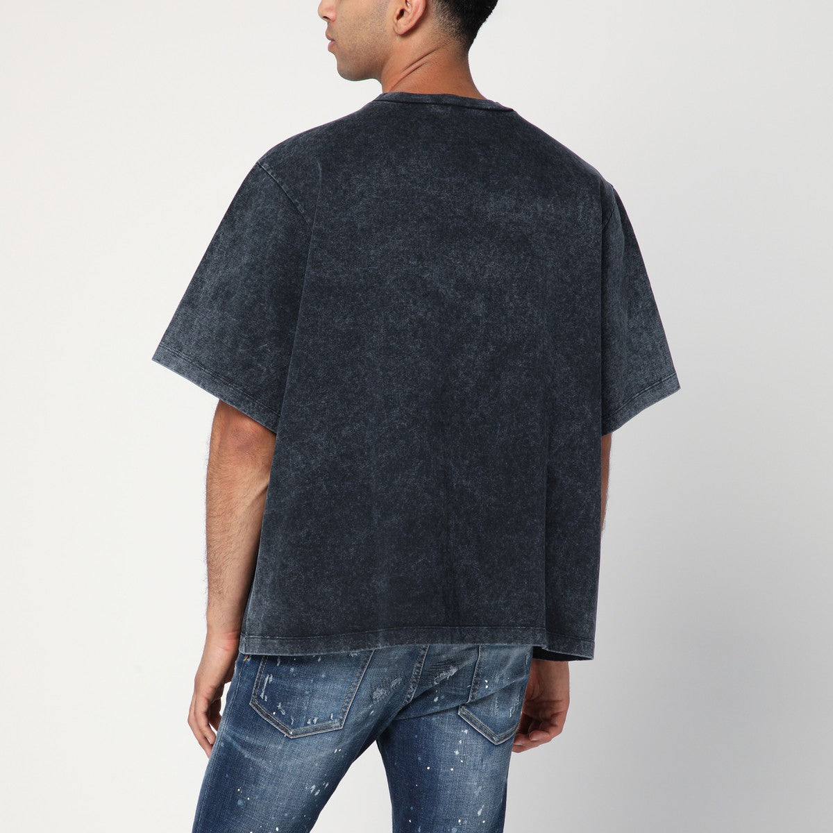 Dsquared2 Washed grey T-shirt with logo Dsquared2 