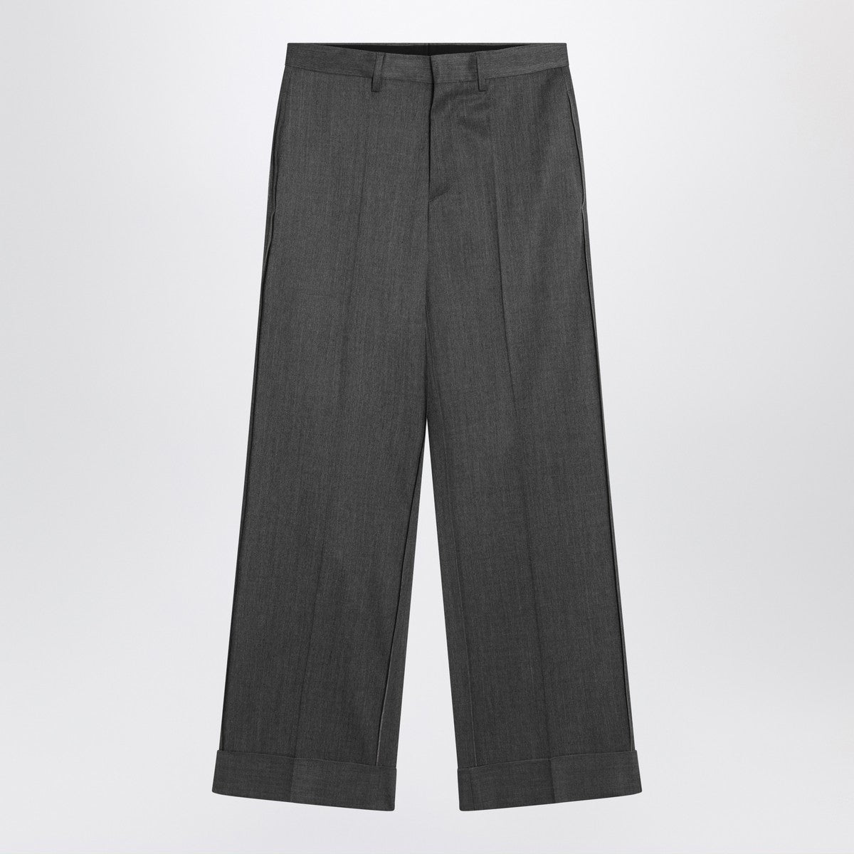 MM6 Maison Margiela Wide grey wool-blend trousers MM6 Maison Margiela 