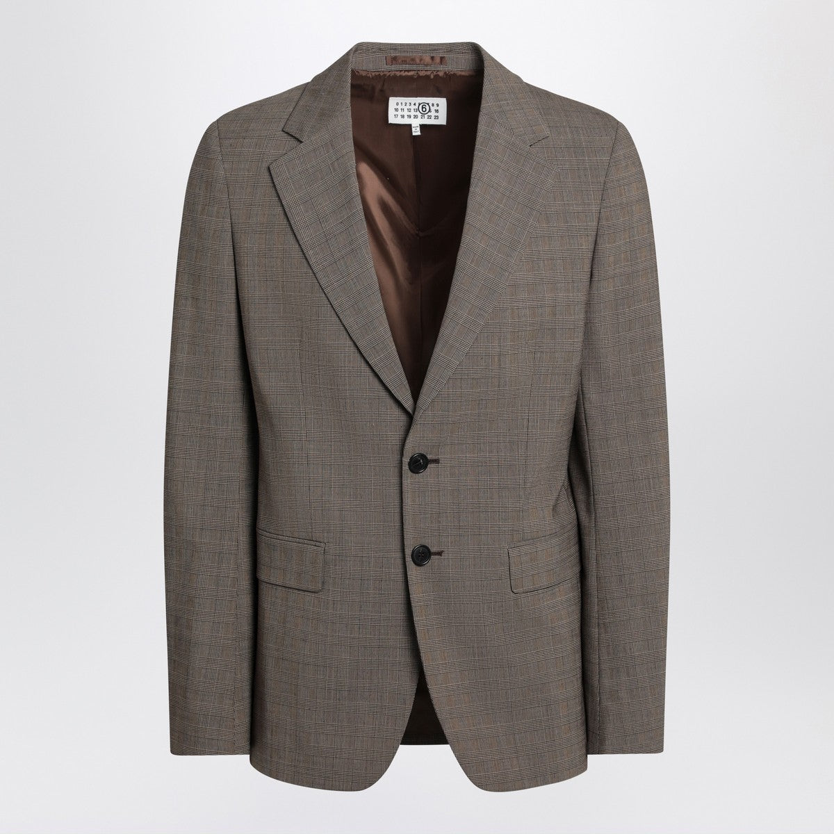 MM6 Maison Margiela Single-breasted jacket brown in wool blend MM6 Maison Margiela 
