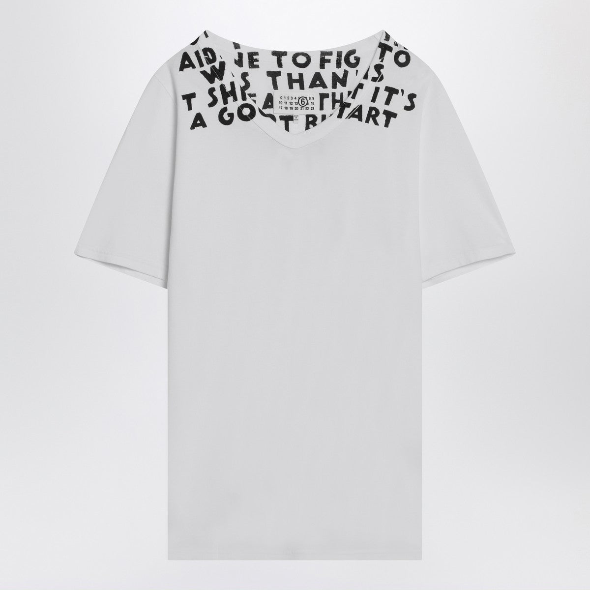 MM6 Maison Margiela White AIDS cotton T-shirt MM6 Maison Margiela 