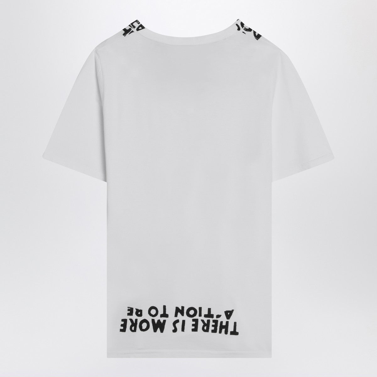 MM6 Maison Margiela White AIDS cotton T-shirt MM6 Maison Margiela 