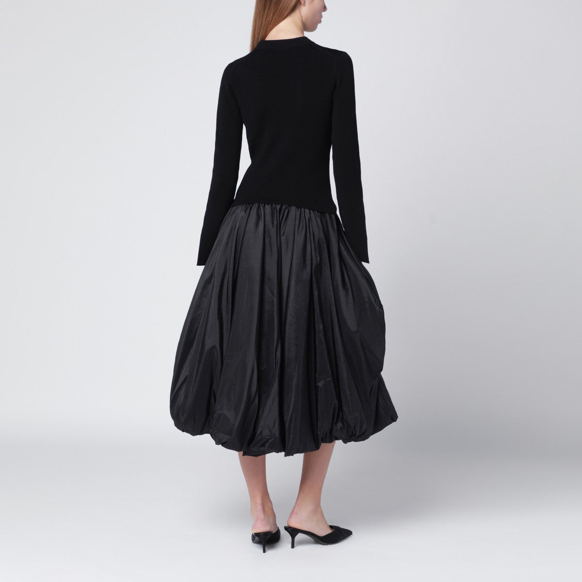 SIMKHAI Black Kenlie midi dress SIMKHAI 