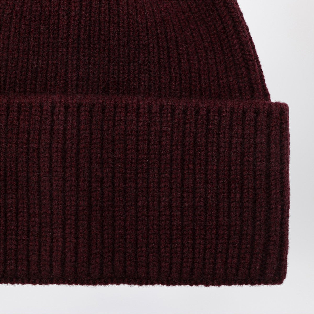 Destin Dark burgundy wool and cashmere beanie Destin 
