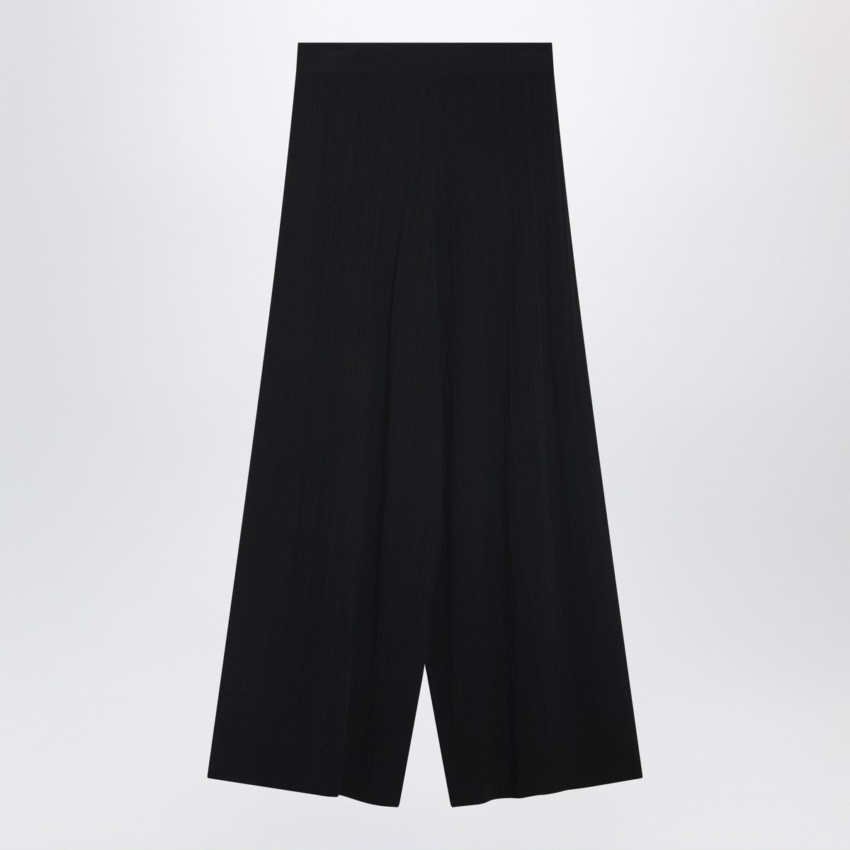 Weekend Max Mara Black viscose-knit trousers Weekend Max Mara 