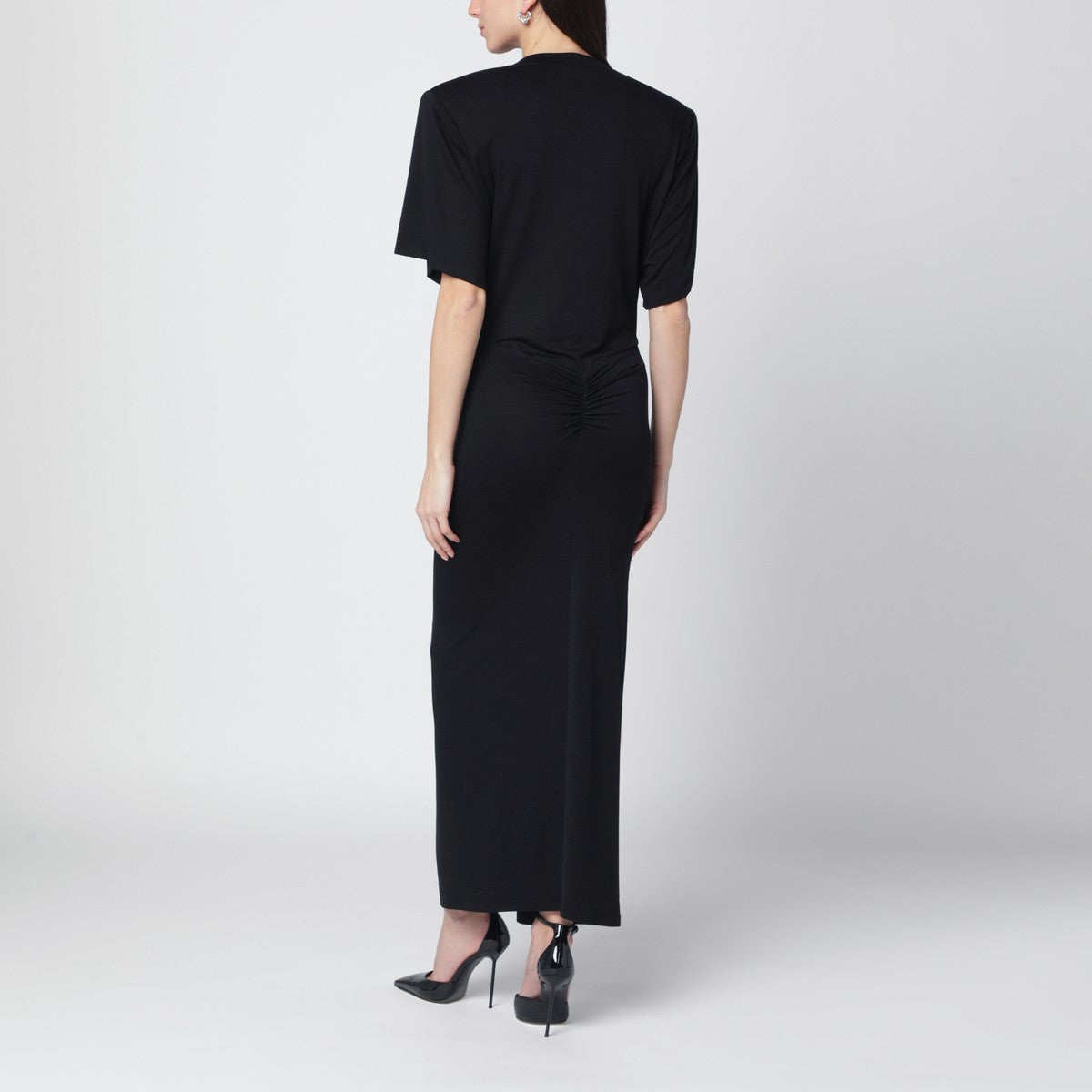 The Andamane Black Lennox midi dress The Andamane 