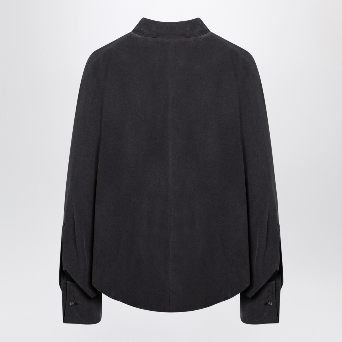Max Mara Anthracite grey silk body shirt Max Mara 