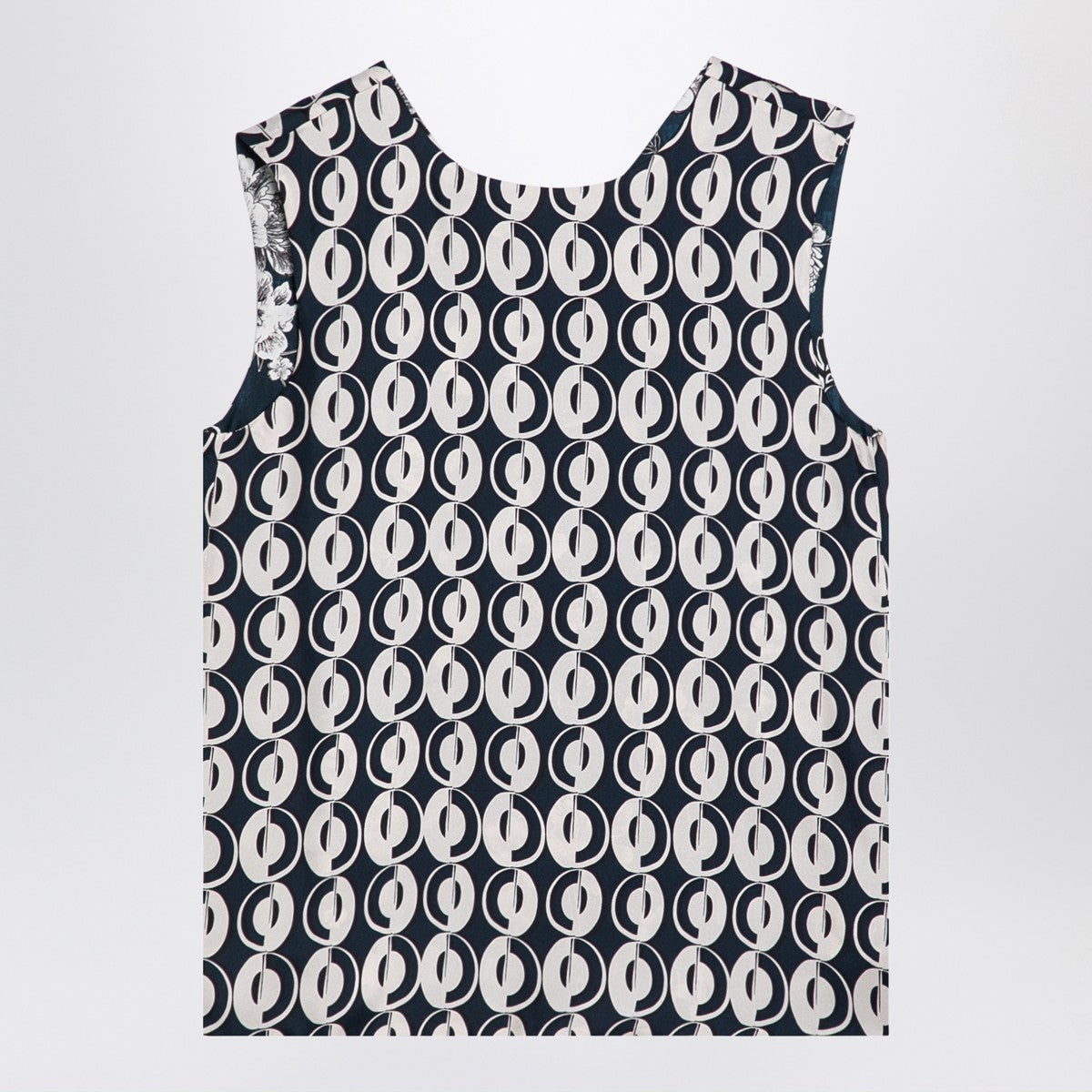 MAX MARA TIMELESS Reversible blue sleeveless top MAX MARA TIMELESS 