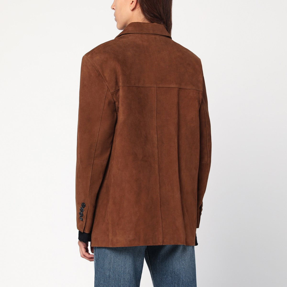 Dunst Camel leather single-breasted jacket Dunst 