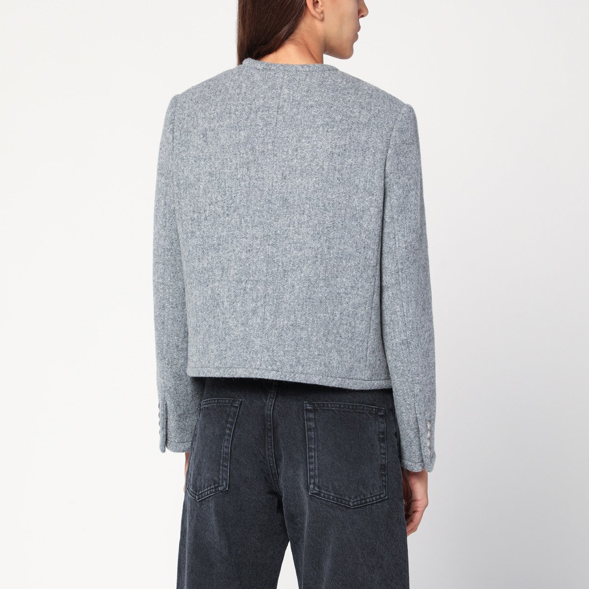 Dunst Grey mélange tweed jacket Dunst 